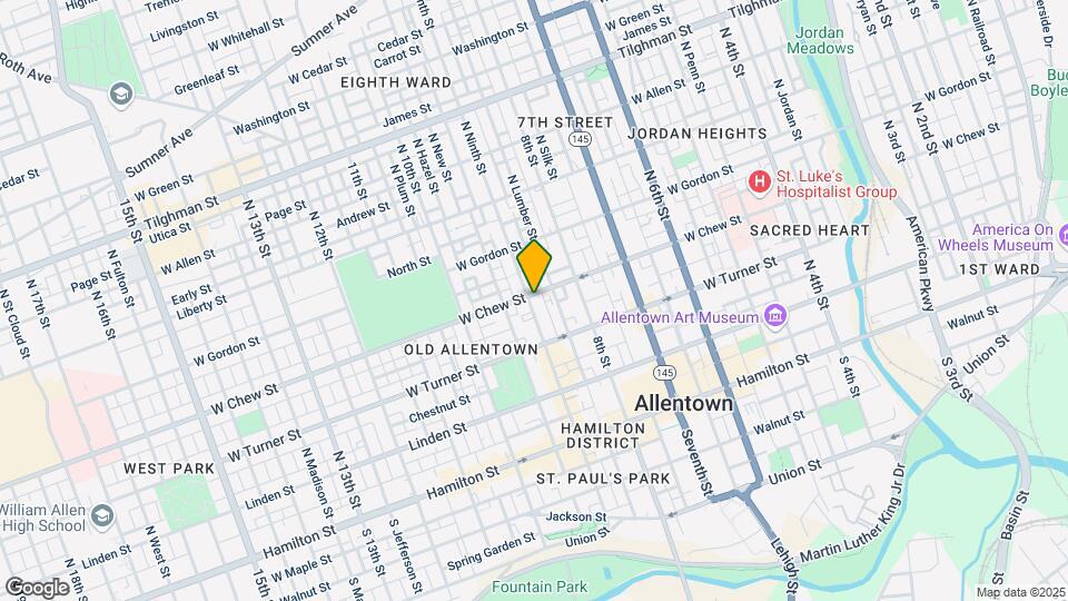 245-247 N 9th St Map and Location Details