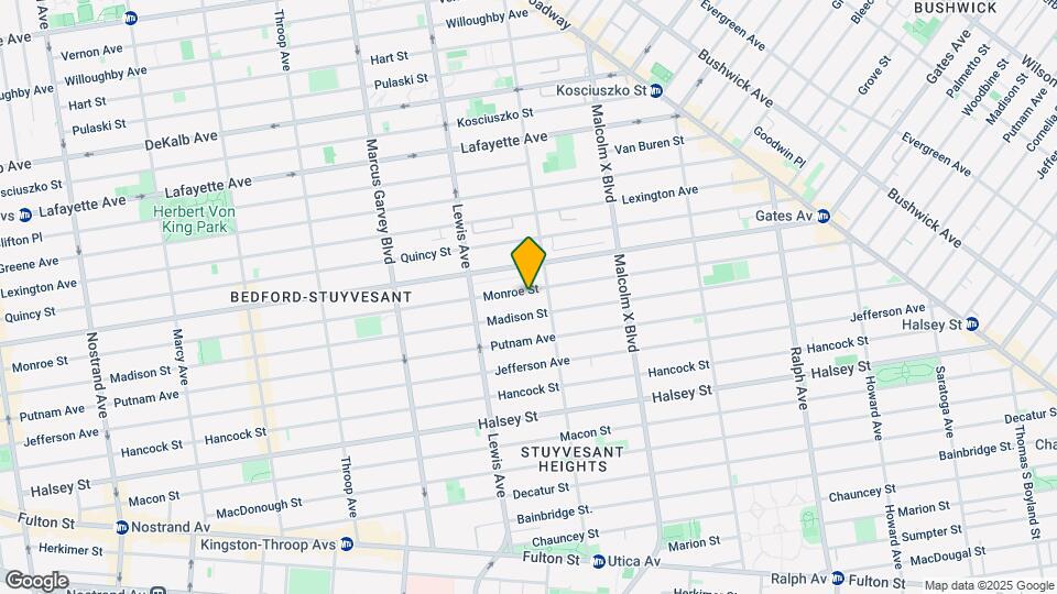 590 Monroe St Map and Location Details