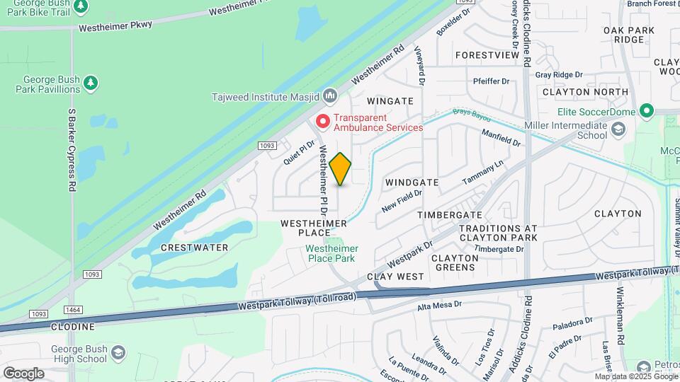 3847 Westmeadow Dr Map and Location Details