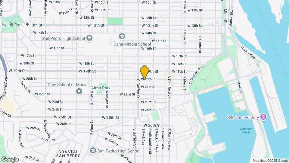 659 W 20th St Map and Location Details