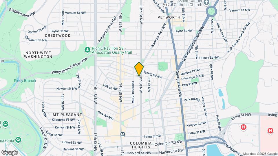 3624 13th St NW Map and Location Details