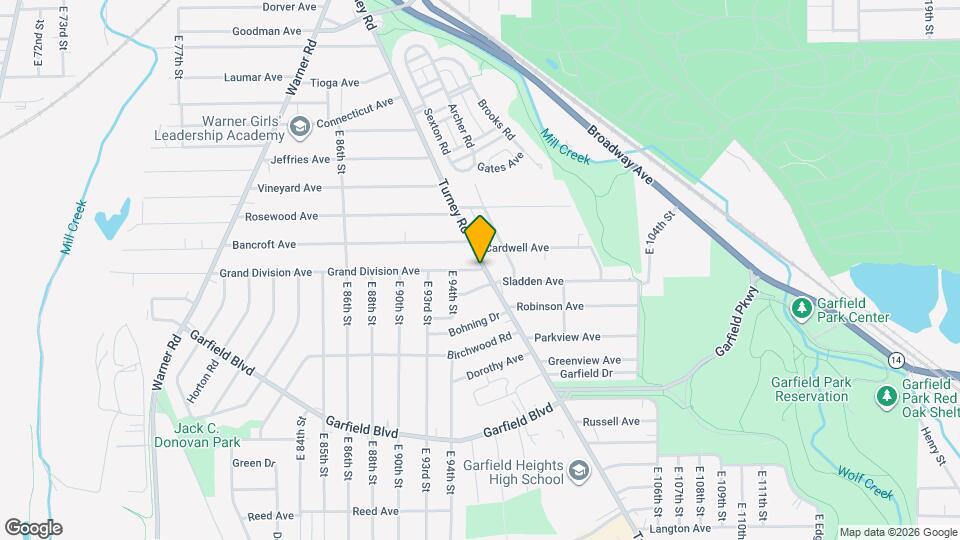 9571 Grand Division Ave Map and Location Details