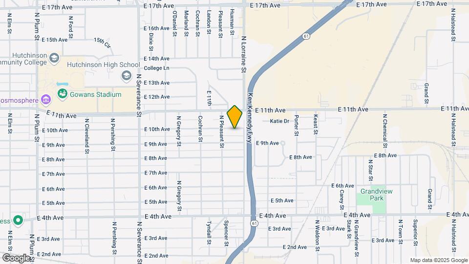 1317 E 10th Ave Map and Location Details