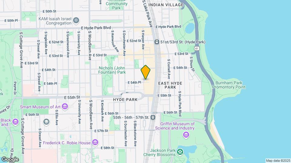 5447 S Harper Ave-Unit -5447-1 Map and Location Details