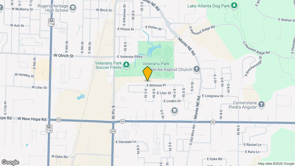 405 E Mimosa Pl Map and Location Details