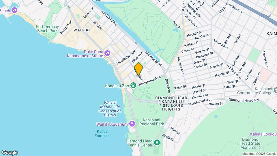 2569 Kuhio Ave Map and Location Details