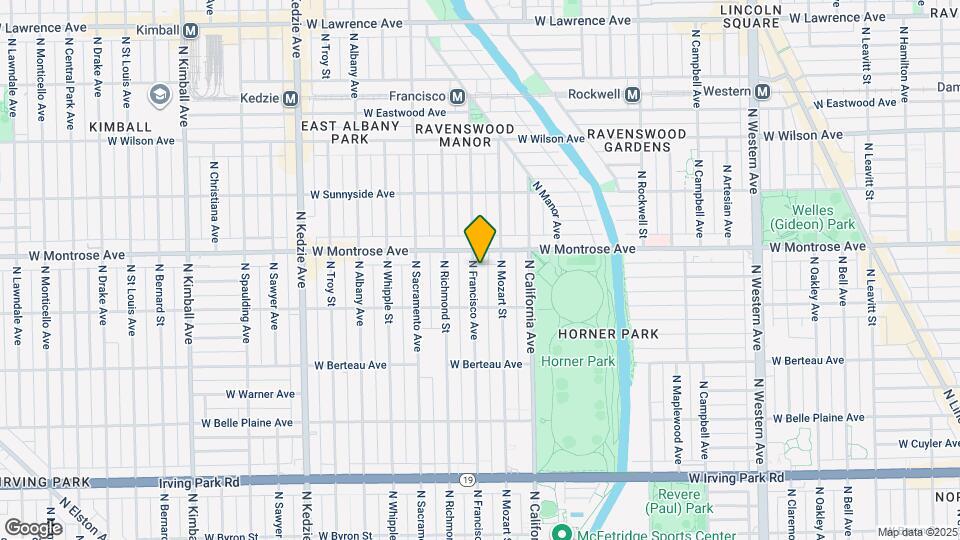 4341 N Francisco Ave Map and Location Details