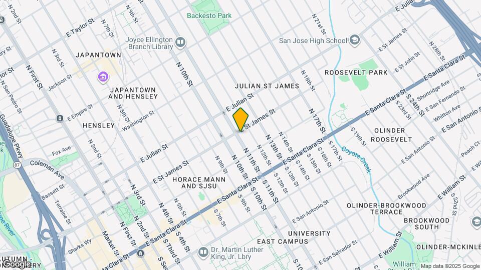 182 N 11th St Map and Location Details