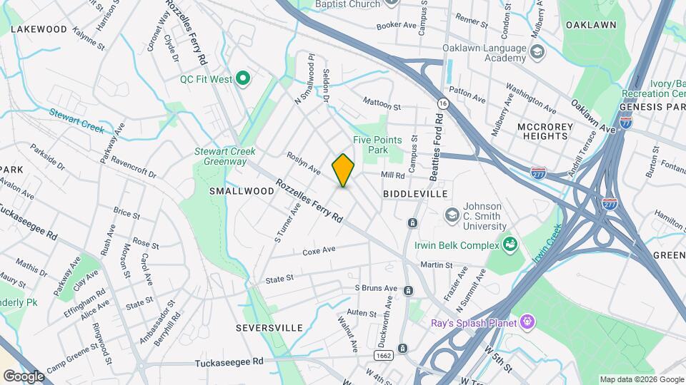 2121 Roslyn Ave Map and Location Details