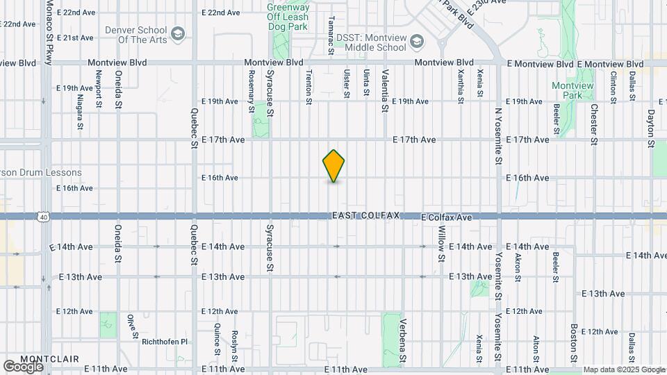 1570 Tamarac St Map and Location Details
