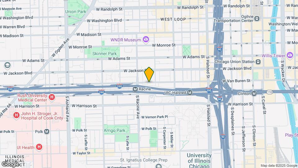 1125 W Van Buren St Map and Location Details