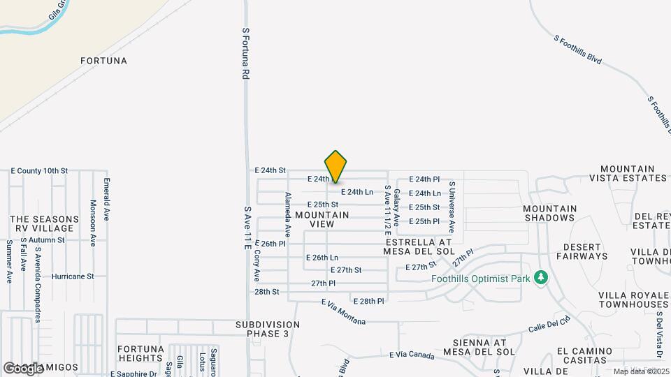 11348 E 24th Ln Map and Location Details