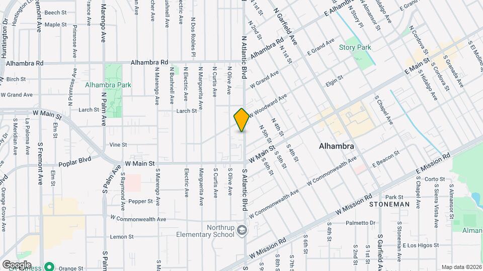 121 N Atlantic Blvd, Unit APT D Map and Location Details