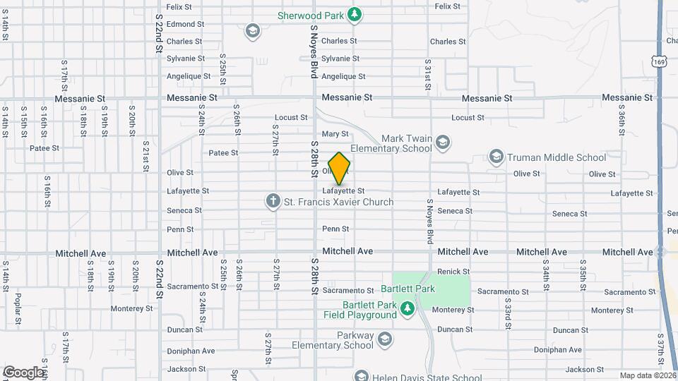 2828 Lafayette St Map and Location Details