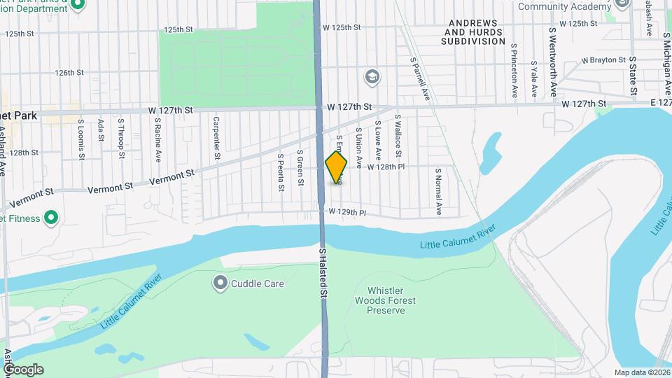 12862 S Emerald Ave Map and Location Details