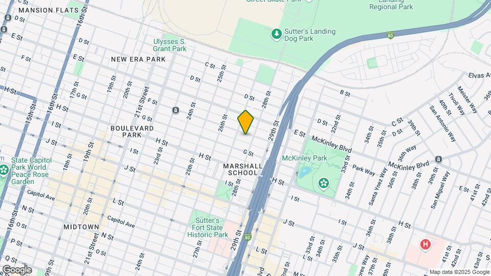 2716 F St Mapa y Detalles de la Ubicación