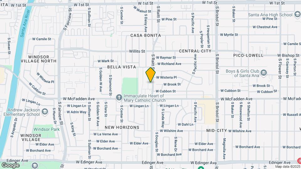 822 S Raitt St Map and Location Details