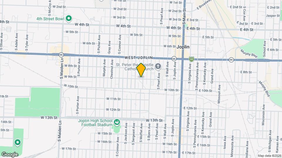 609 W 9th St Map and Location Details