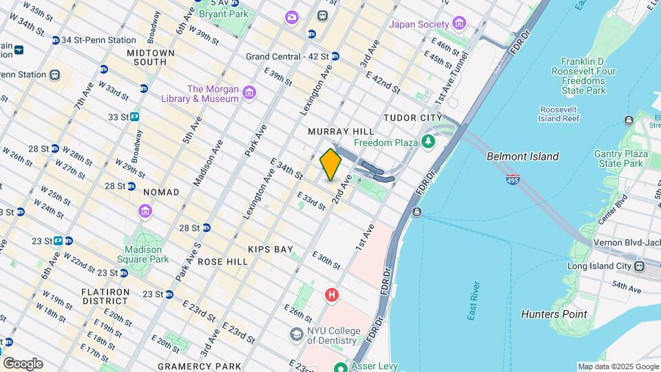 237 E 34th St Map and Location Details