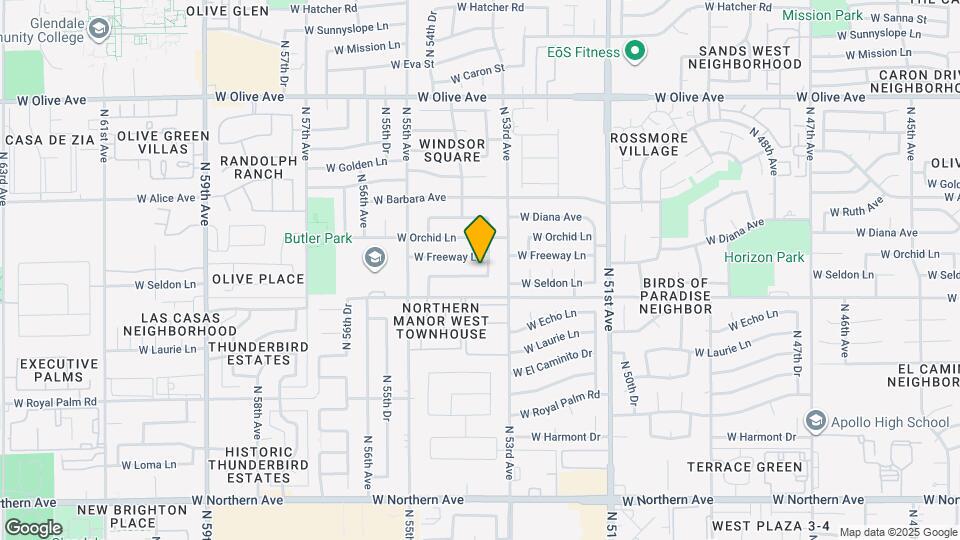 5328 W Seldon Ln Mapa y Detalles de la Ubicación