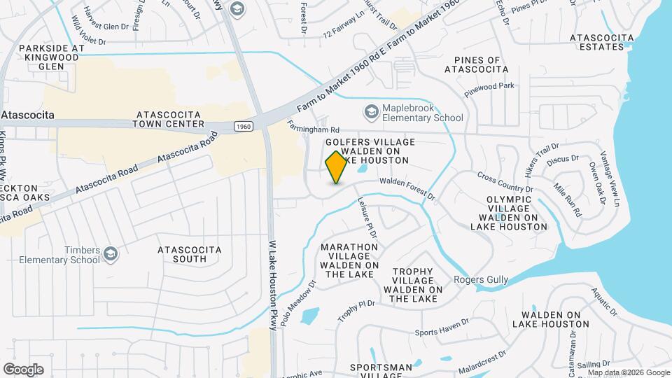 18718 Walden Forest Dr Map and Location Details