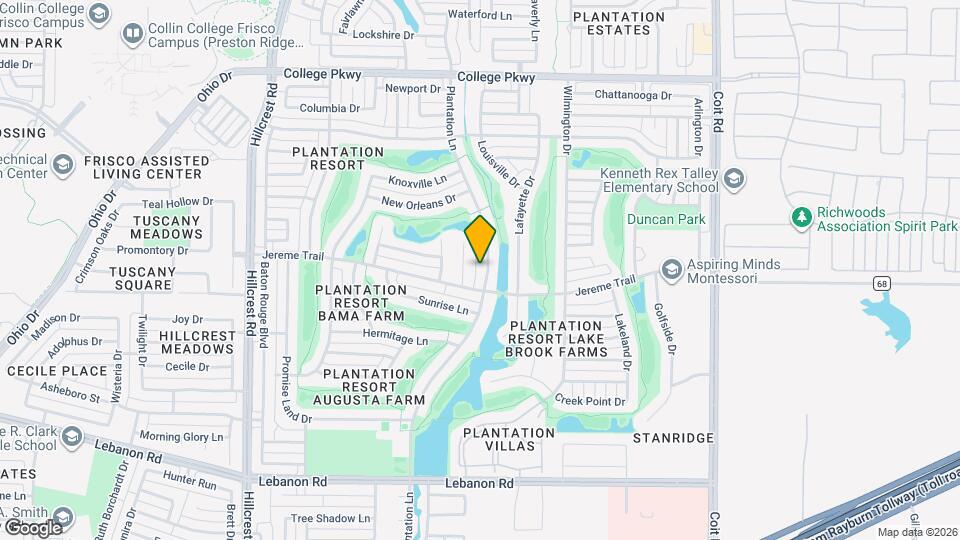 5415 Plantation Ln Map and Location Details