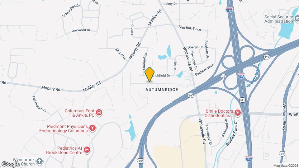 1332 Autumnridge Dr Map and Location Details