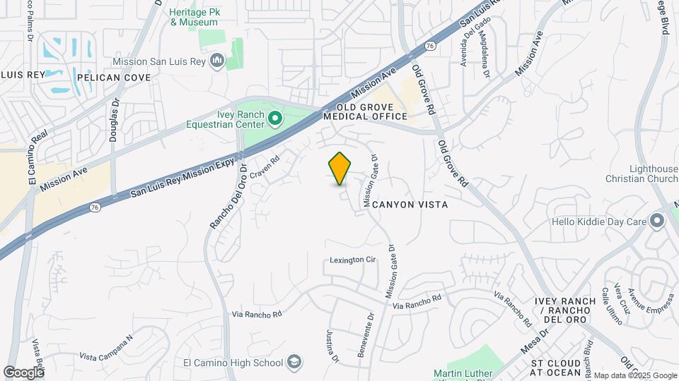 733 Vista Grande Way Map and Location Details