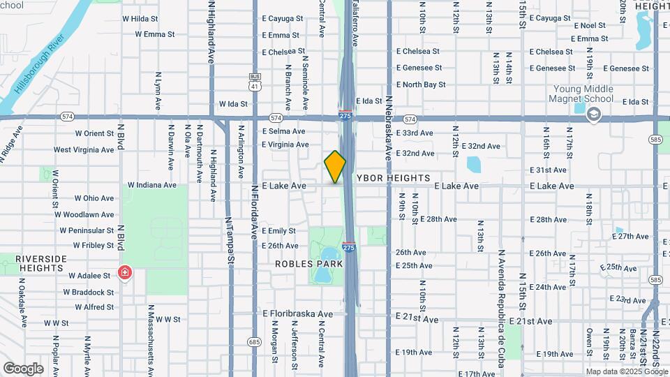 509 E Lake Ave Map and Location Details