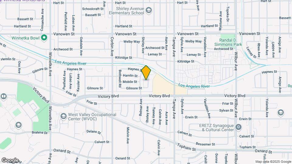6453 Shirley Ave Map and Location Details