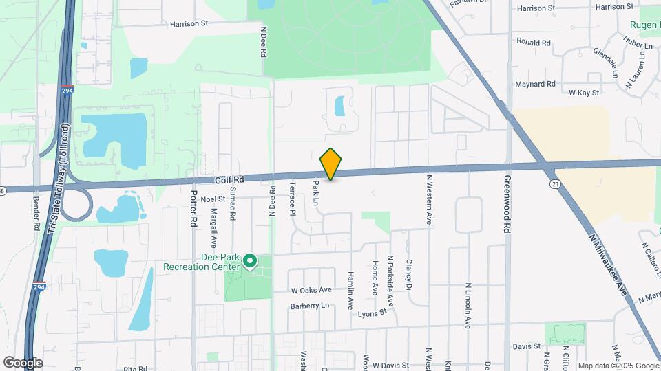 9001 Golf Rd Map and Location Details