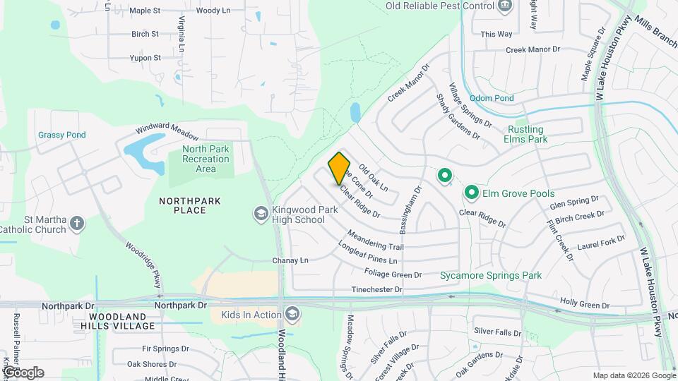 2314 Clear Ridge Dr Map and Location Details