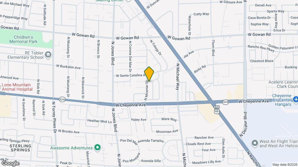 3309 N Miramar Dr Map and Location Details