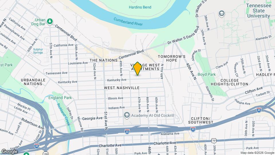 4700 Kentucky Ave Map and Location Details