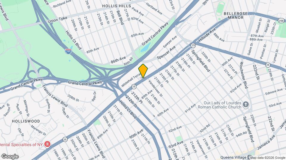 214-11 Hillside Ave. Mapa y Detalles de la Ubicación