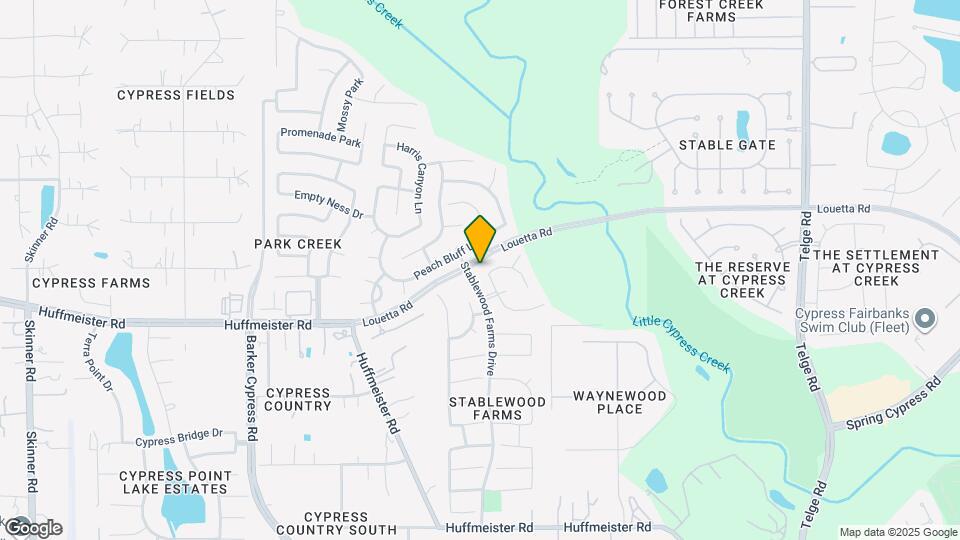 16030 Arapaho Bend Ln Map and Location Details