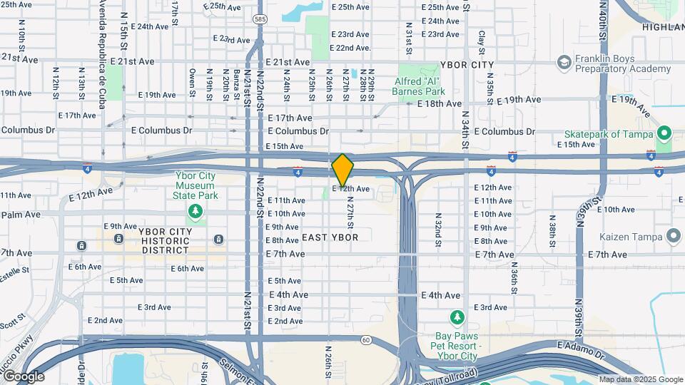 2617 E 12th Ave Map and Location Details