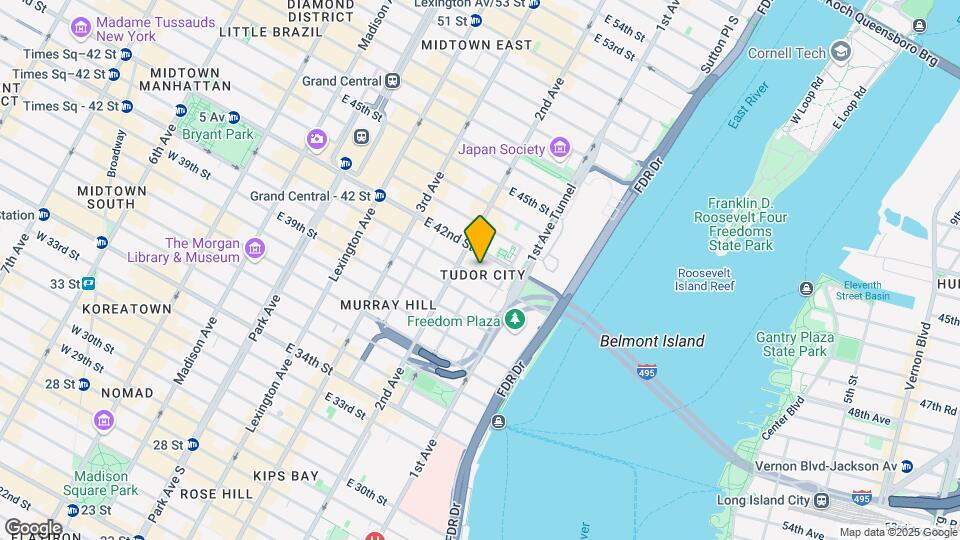 325 E 41st St Map and Location Details