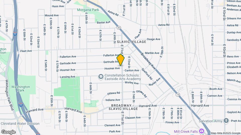 3852 E 71st St Map and Location Details