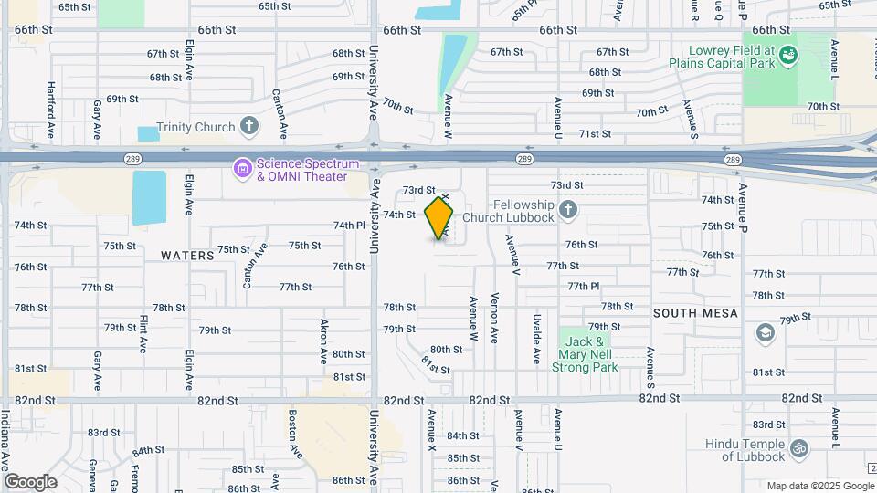7410 Avenue X Map and Location Details