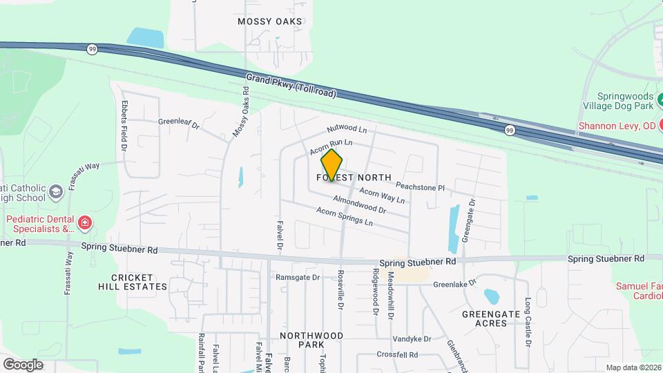 3623 Acorn Way Ln Map and Location Details