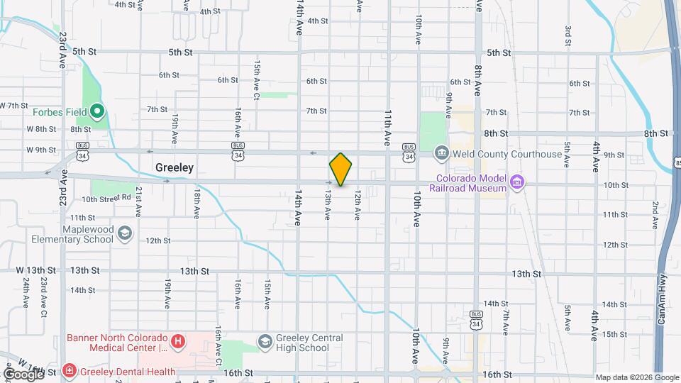 1218 10th St Map and Location Details