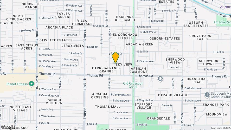 4623 E Catalina Dr Map and Location Details