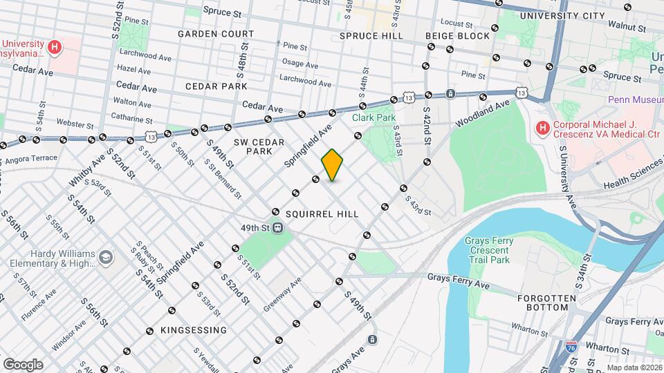 1119 S 47th Mapa y Detalles de la Ubicación