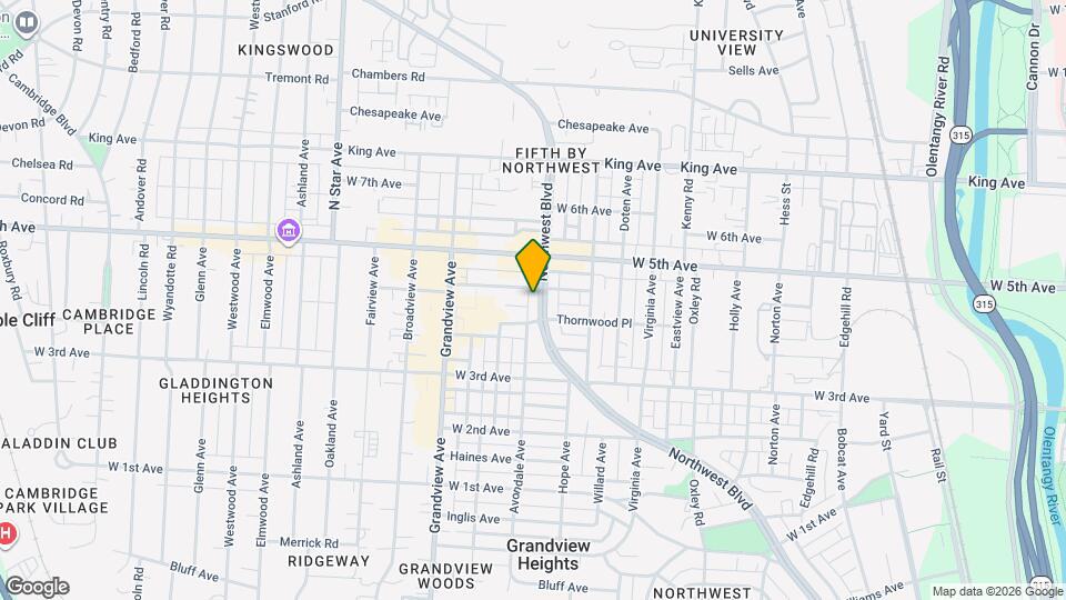1423 Northwest Blvd Map and Location Details