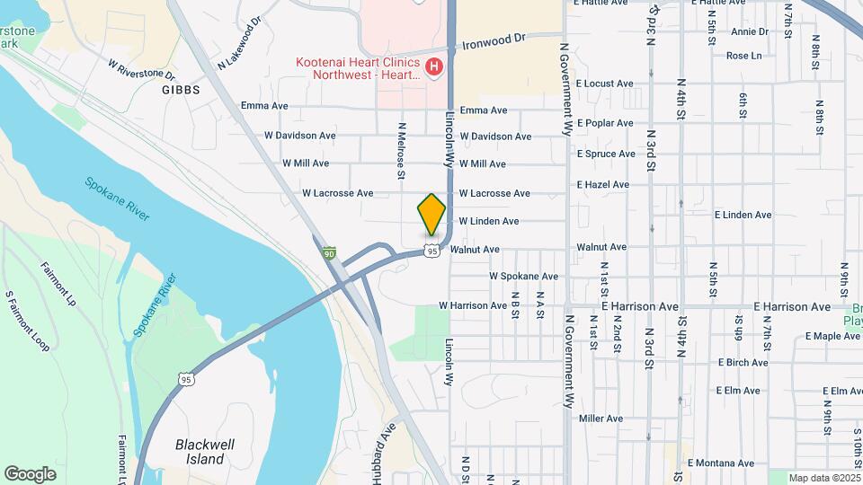 1402 N Nora St Map and Location Details