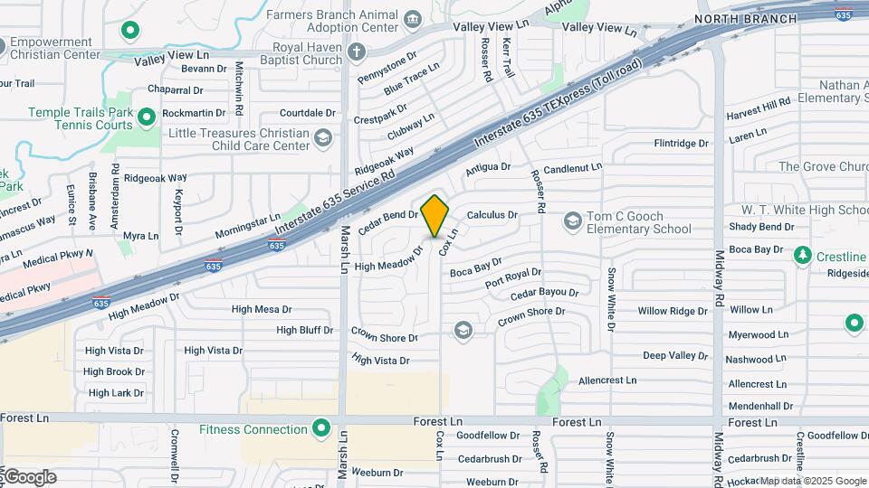 12540 High Meadow Dr Map and Location Details