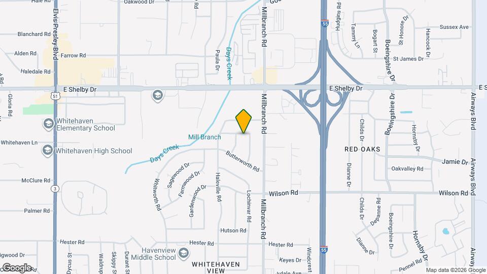 1633 Puryear Rd Map and Location Details