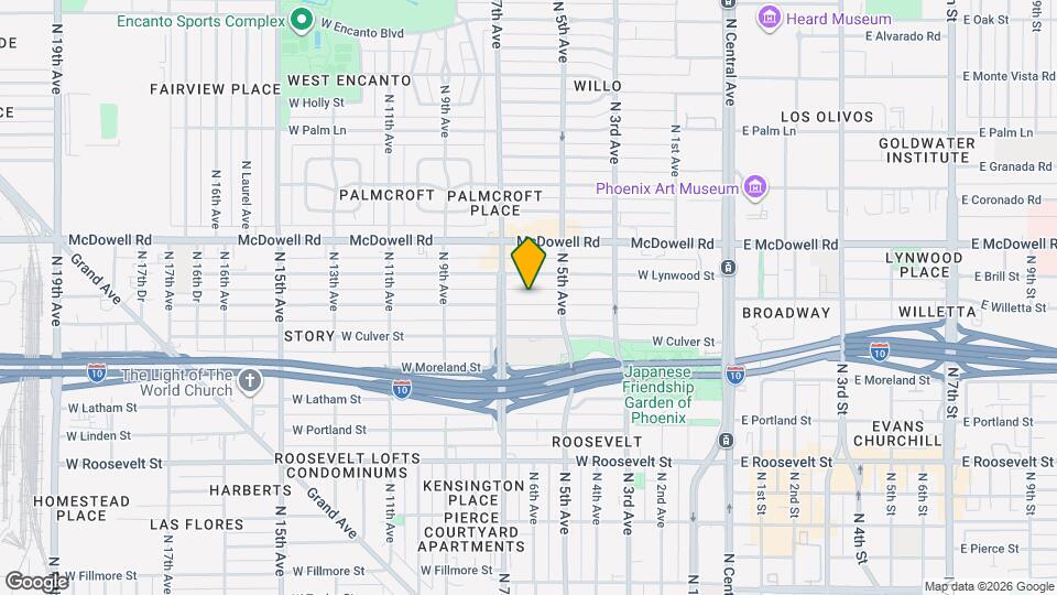522 W Willetta St Map and Location Details