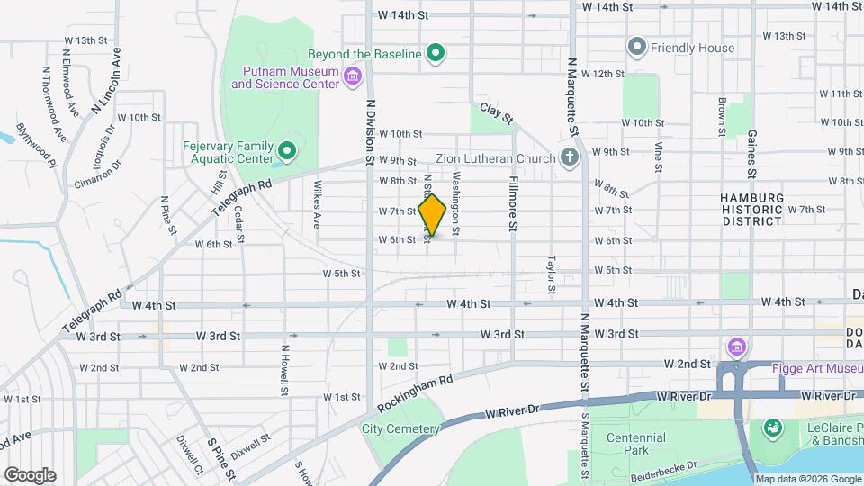 1527 W 6th St Map and Location Details